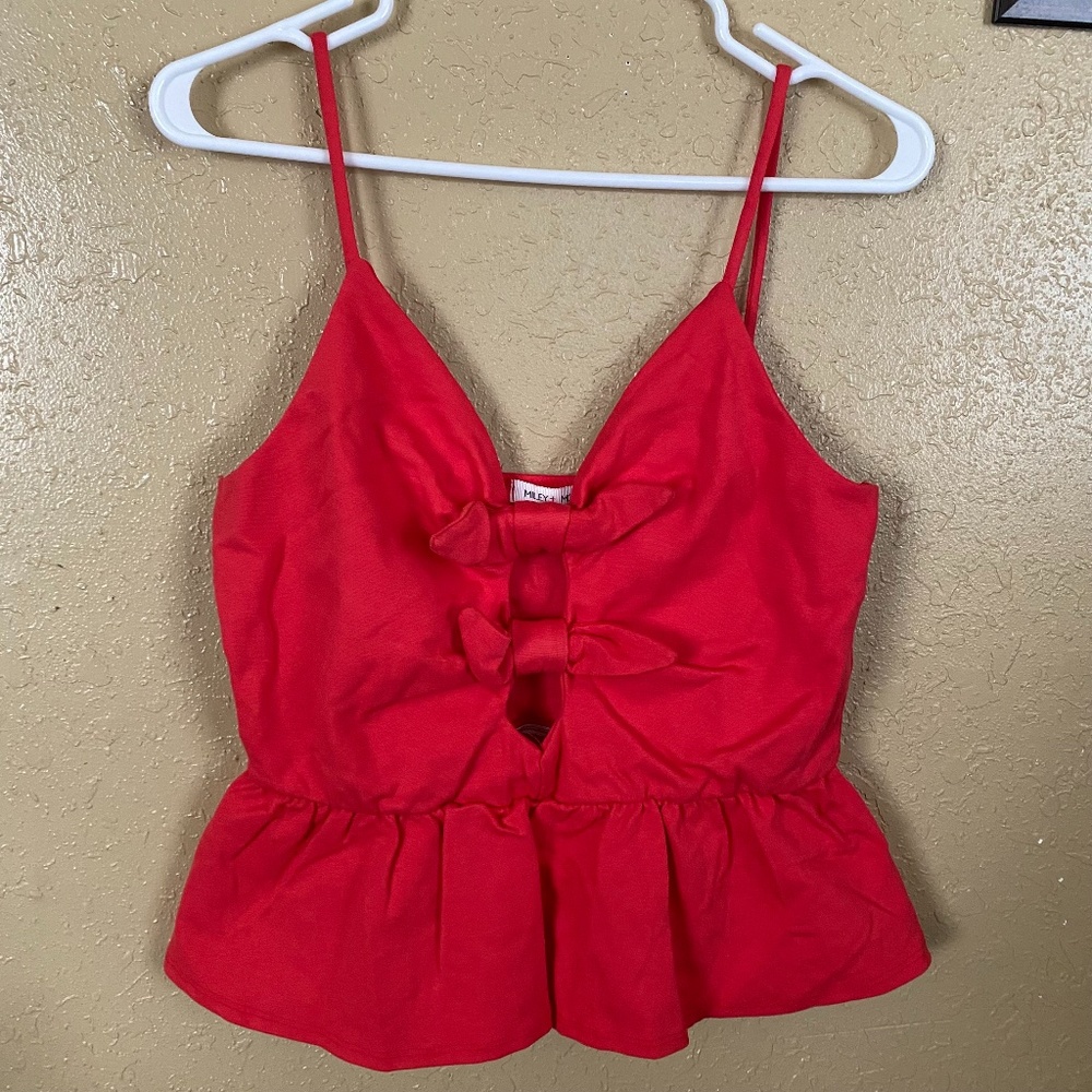 Miley + Molly bow top